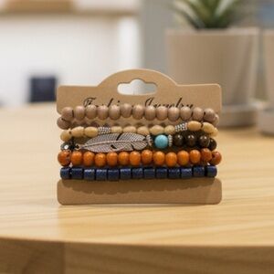 Multicolor Beaded Bracelet Set